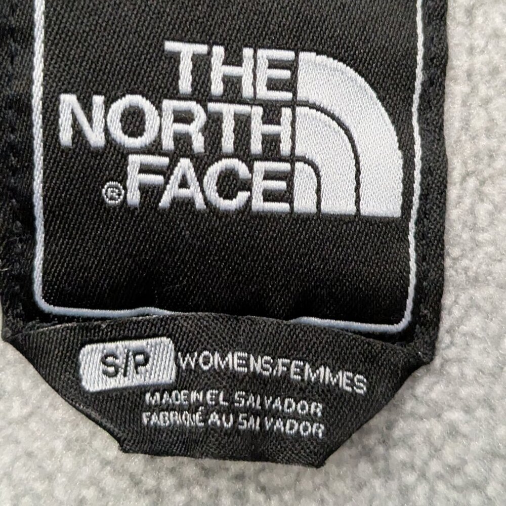 The North Face Women's S Fleece Jacket Full Zip Mock Neck Outdoor Polartech Gray - Picture 10 of 12